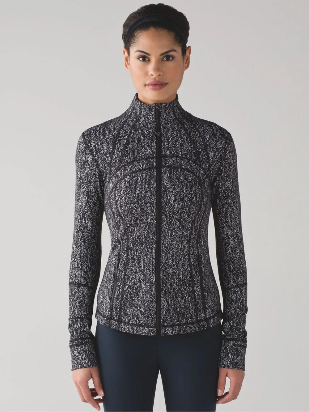 lululemon athletica Black & White Define Zip Jacket
